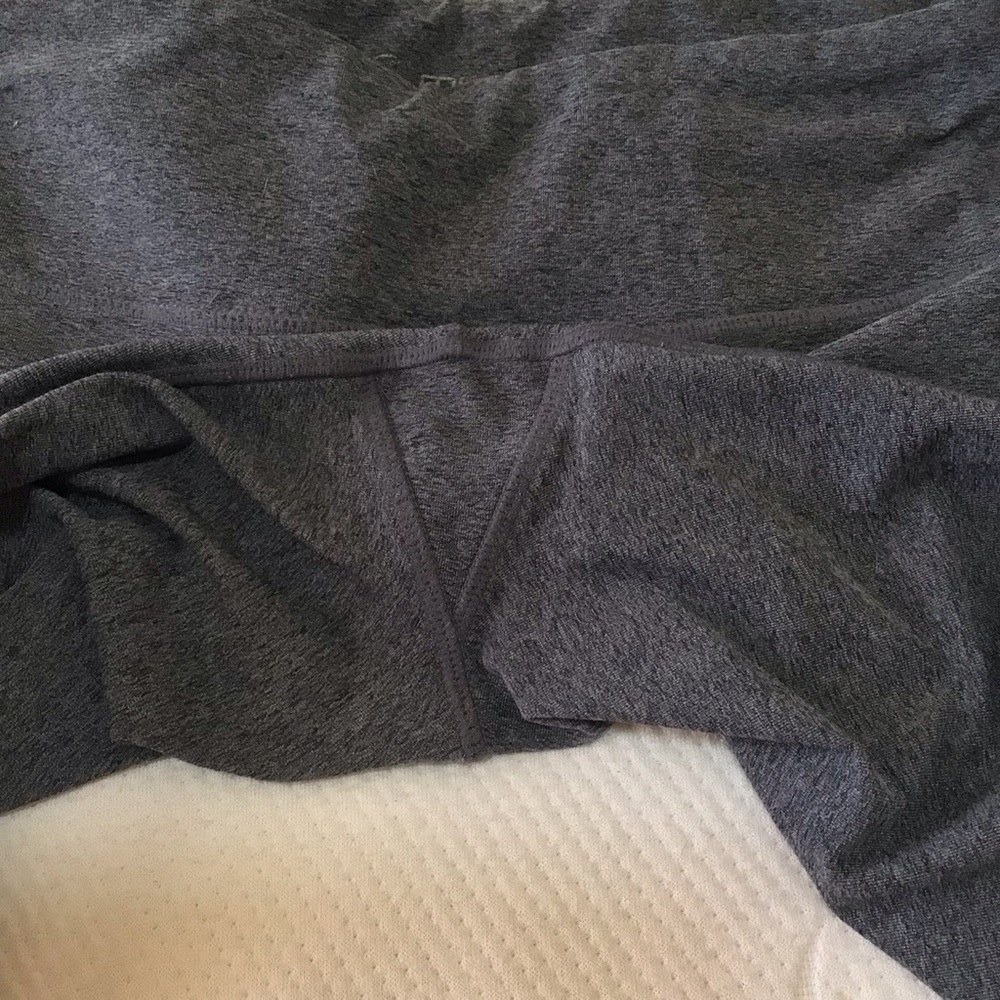 MPG Leggings Large Gray Stripe Athleisure Stretch Pants Sporty Yoga Workout - Picture 11 of 14